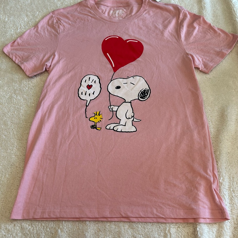 Pink Snoopy Graphic T-Shirt